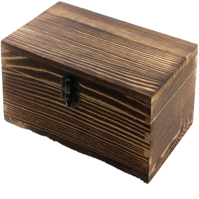 2022 Подарочная коробка из сосновой древесины, деревянная упаковочная коробка из натурального шоколада, готовый к отправке бамбуковый контейнер для бальзама для губ с деревянной коробкой