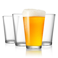 Moderne 16oz Highball Eau Classique Bière Sodas Boissons Froides Pinte Verres Ensemble Restaurant Verrerie Tasses En Verre Gobelets