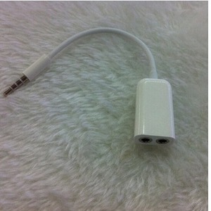 Convertisseur audio, séparateur 3,5 mm, double sortie, séparateur audio-vidéo en plastique - Product Image 1