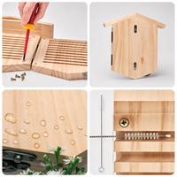 Observatoire des abeilles sauvages : Maisons pour abeilles pollinisatrices, maisons pour abeilles pollinisatrices pour les amateurs de jardin