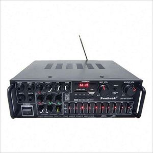 Amplificador Profesional para el Hogar de 2 Canales, Sonido Estéreo de Alta Fidelidad, Amplificador de Karaoke, 220V 110V, Metálico - Product Image 1