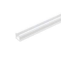 Profil LED en aluminium décoratif avec diffuseur en PVC pour l'éclairage d'ambiance et d'accentuation de la maison