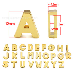 ตัวอักษรคริสตัล A-Z อุปกรณ์ตกแต่งสัตว์เลี้ยง เครื่องประดับผม จี้ตัวอักษรแบบกำหนดเองสำหรับปลอกคอสุนัข - Product Image 5