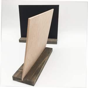 Angoily, 5 uds., Mini decoración de pizarra con Base de madera, carteles de pizarra Retro para pantallas de mesa, tableros de mensajes creativos para Wed - Product Image 2