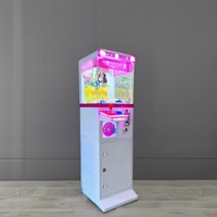 Máquina recreativa de grúa de alta calidad para niños, tamaño individual, con función de agarre de dulces y mini muñecas, con soporte en inglés, para entretenimiento en habitaciones