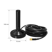 Antenne LoRa industrielle IoT 433 MHz 12 dBi à gain élevé, base magnétique verticale, connecteur fileté, omnidirectionnelle, support de passerelle, OEM
