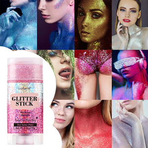 Bâton de paillettes fines imperméables longue durée rose pour le <span class=keywords><strong>visage</strong></span>, le corps, les cheveux, les yeux et les lèvres - Product Image 1
