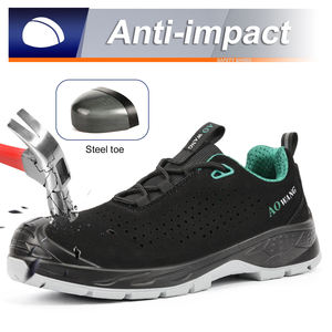 Botas de Seguridad JIANKUN de Corte Bajo, Ligeras, Suaves y Transpirables, de Cuero de Gamuza, con Puntera de Acero, Plantilla de Acero, Anti-Aplastamiento/Pinchazos/Electricidad Estática - Product Image 1