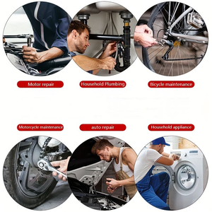 Juego de Herramientas Profesional de 46 Piezas para Reparación de Autos y Hogar, Amoladoras, Taladros, Destornilladores, Herramientas Manuales, Estuche Rígido, Garantía OEM de 3 Años - GOF - Product Image 3