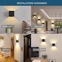 Applique murale LED sans fil rechargeable en aluminium de haute qualité avec détecteur de mouvement, éclairage mural magnétique pour couloir