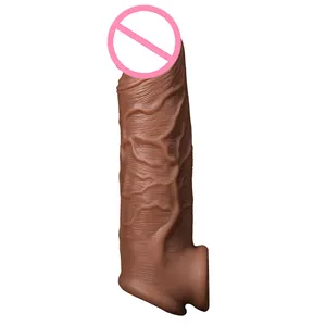 Penis Extender Sleeve Met 2Pcs Vibrators Uitbreiding Condoom Intieme Goederen Plus Size Trillingen Condooms Sex Nozzles