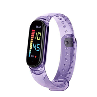 Jam Tangan Digital LED Tahan Air Harga Pabrik, Promo Panas, Tali Transparan, Fashion, Olahraga, Pria Wanita Anak-anak