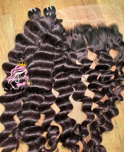 มัดผมมนุษย์แบบเป็นลอนคลื่นธรรมชาติมัดผมมนุษย์ - Product Image 5