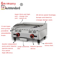 Machine à griller les en-cas Cuisine Plaque antiadhésive Grill au gaz GPL