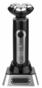 MIOCO-<span class=keywords><strong>Afeitadora</strong></span> eléctrica inalámbrica profesional para hombre, <span class=keywords><strong>afeitadora</strong></span> de triple <span class=keywords><strong>hoja</strong></span> <span class=keywords><strong>intercambiable</strong></span>, resistente al agua - Product Image 2