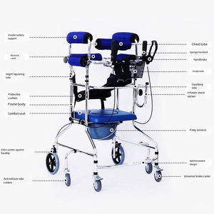 Rollator für Senioren, Behinderte, Zerebralparese, Achselstütze, Gehhilfe für Patienten mit Hemiplegie - Product Image 5