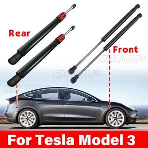 2X Front Engine Rear Trunk Tail Gate <b>Tailgate</b> Boot Gas Spring Shock Lift <b>Struts</b> Support for Tesla Model 3 2017 -2020 - Product Image 1