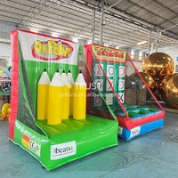 Vente de jeux de carnaval gonflables en plein air 4 en 1