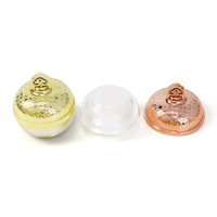 Pot à crème de luxe en forme de couronne, contenants et emballages cosmétiques dorés, pot à crème pour le visage en acrylique pour soins de la peau