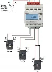 Adw300 Iot Elektrisch Systeem Draadloze Power Monitor Rs485 Din Rail Energie Meter Met Gateway Module
