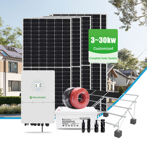 <b>Solar</b> Energy Hybrid on OFF Grid System Full <b>Kit</b> 30kw Storage Complete for Residential Use 3kw-30kw <b>Solar</b> System-003 Built-in MPP - Product Image 1