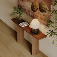 Console classique nordique en bois massif, style moderne simple Wabi-Sabi japonais, pour salon, entrée, couloir, meuble de maison
