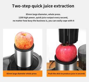 Máquina de jugo de gran calibre multifunción comercial Exprimidor de frutas recién exprimido automático - Product Image 3