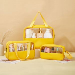 New Upgrade <b>Travel</b> <b>Makeup</b> <b>Bag</b> High Quality clear PVC Waterproof Toiletry Storage <b>Bag</b> Hanging <b>Makeup</b> Cosmetic <b>Bag</b> with Handle - Product Image 6
