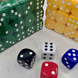 Cubos Acrílicos de Color Sólido con Esquinas Redondeadas, Dados Grandes de 30 mm D6 para Juegos de Mesa - Product Image 2