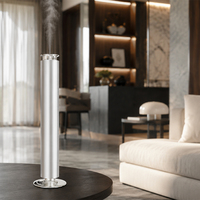 Diffuseur d'aromathérapie sans eau écologique rechargeable par USB en aluminium, machine intelligente à éclairage LED, diffuseur de parfum nano à deux fluides
