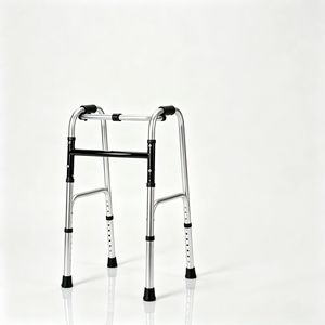 Hongmujian Aluminum Alloy <b>Walker</b> Adjustable Height With Non Slip Rubber Feet <b>For</b> Elderly And <b>Disabled</b> Rehabilitation Support - Product Image 2