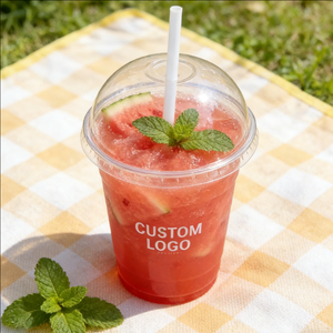 Innovative Clear <b>Plastic</b> Disposable Juice <b>Cups</b> with Covers 12oz 16oz 20oz Capacity for Cold <b>Drinks</b> - Product Image 6