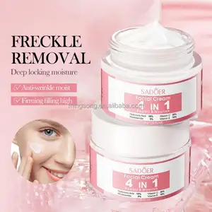 Creme branqueador 4 em 1 para a pele, ácido hialurônico Oem, nicotinamida, creme nutritivo e anti-rugas para cuidados com a pele, creme facial VE