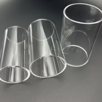 Tube en quartz transparent haute température pour laboratoire/four, fourni par l'usine, tailles personnalisées, services de découpe/pliage/soudage, sans ozone
