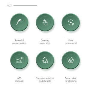 Áp Lực Cao 360 Độ Xoay Turbocharged Shower Head Phong Cách Hiện Đại Cầm Tay Lọc Vòi Hoa Sen Cho Phòng Tắm Nhà Máy Hộp - Product Image 5