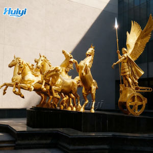 Özel yapılmış açık bahçe dökme bakır hayvan heykelleri, satılık metal dekoratif bronz at heykeller - Product Image 6