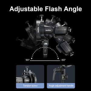 Support de flash Godox S2 <span class=keywords><strong>S3</strong></span> avec monture Bowens pour flashs Godox V1 AD200Pro AD400Pro - Product Image 2