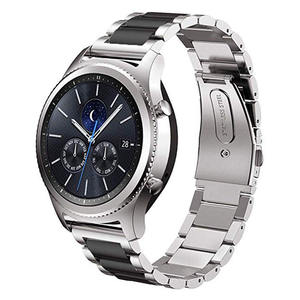 Bracelet de montre en métal en acier inoxydable 22, pour <span class=keywords><strong>Samsung</strong></span> Galaxy Watch 46mm & <span class=keywords><strong>Gear</strong></span> <span class=keywords><strong>S3</strong></span> <span class=keywords><strong>Frontier</strong></span> & Classic - Product Image 5