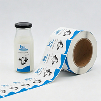 Rouleau d'étiquettes autocollantes imperméables ECO pour bouteilles, idéal pour les vignerons et les marques de boissons artisanales