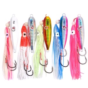 Guosong Squid Luminous Carbon Steel Bucktail Fishing Squid Skirt <strong>Madai</strong> <strong>JIg</strong> Lure <strong>Jigs</strong> - Product Image 1