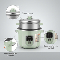 Autocuiseur Électrique Automatique 5L avec Protection Anti-Ébullition à Sec et à la Vapeur, Tasse de Mesure 360°, Idéal pour Usage Domestique et Hôtelier
