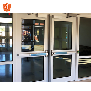 Kaca aluminium pintu masuk etalase komersial dengan Bar panik - Product Image 2
