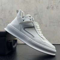 Bottes montantes tendance de style européen pour hommes, collection été 2026, couleur unie, polyvalentes