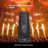 Feu de joie de pilier de feu en métal de Machine de scène hexagonale électrique commandée DMX512 pour l'application de mariage de festival de concert