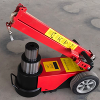 Cric hydraulique pneumatique pliable à bras long électroplaqué 50T/100T avec système fiable pour l'entretien quotidien des véhicules lourds