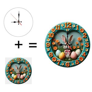 Round Wooden Wall <b>Clock</b> 25cm Natural Wood Color Quiet Design For Home <b>Bedroom</b> Study Room - Product Image 5