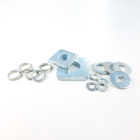 Industrial Hardware Zinc Plated Carbon Steel Anti Loosening Washer with Metal Gasket for Mechanical Fastening OEM Custom