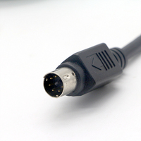 Câble S-Video Mini DIN 6 broches mâle-mâle torsadé blindé sur mesure, fabriqué en usine OEM, nickelé, certifié CE, pour haut-parleurs