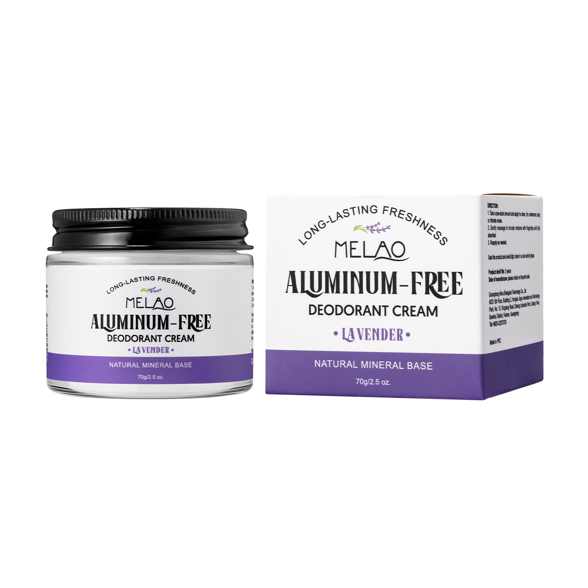 Crema Desodorante Sin Aluminio (Lavanda)
