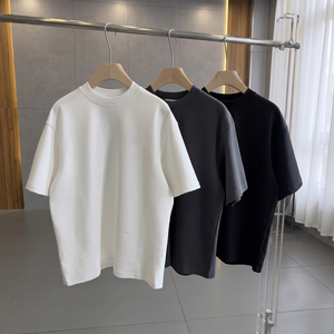 Custom Heavyweight 100% Cotton Oversized T Shirt Wholesale Man's High Quality Blank Drop Shoulder Unisex Streetwear <b>Tee</b> 6652 - Product Image 1
